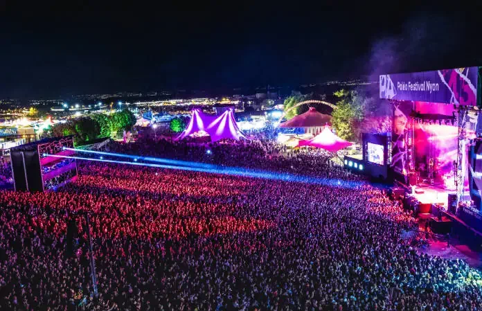 meilleurs festivals suisses - vue sur la grande scène du Paléo festival
