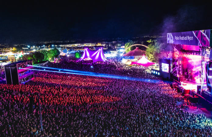 meilleurs festivals suisses - vue sur la grande scène du Paléo festival